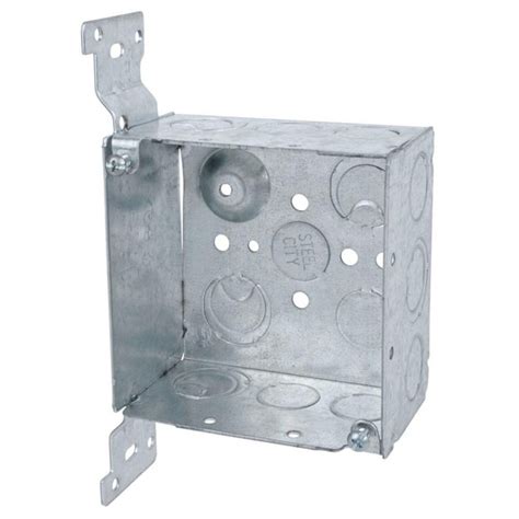 4 square steel electrical boxes with removable sides|4 square electrical junction box.